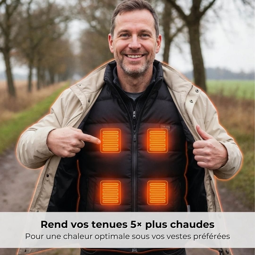 SmartHeat™ – Gilet chauffant pour un hiver au chaud, même dehors