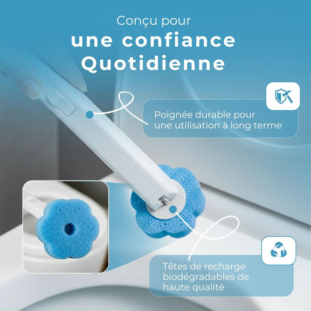 Brosse WC Écologique – Un nettoyage impeccable, sans microbes ni effort