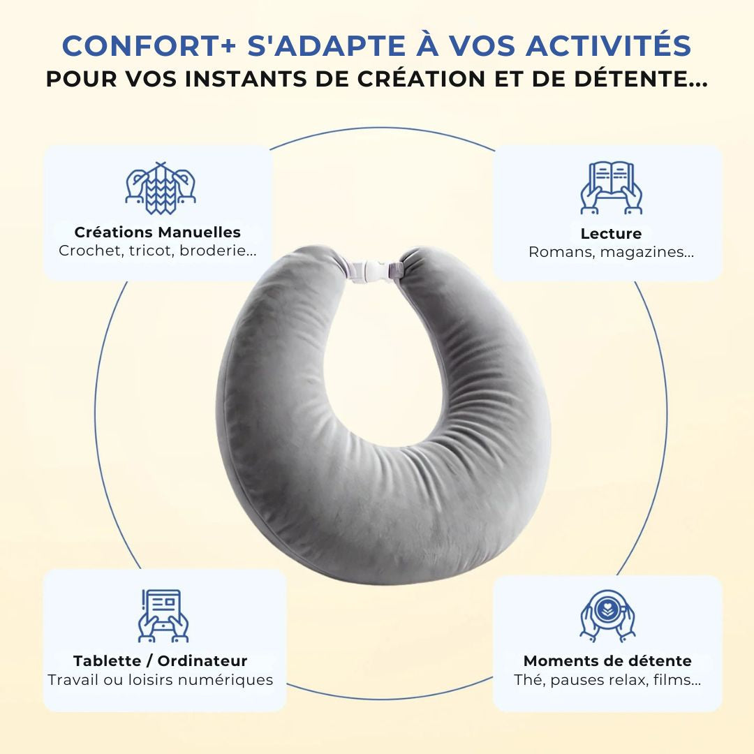 Coussin Ergonomique Confort+ – Détente et Confort pour Vos Moments Créatifs