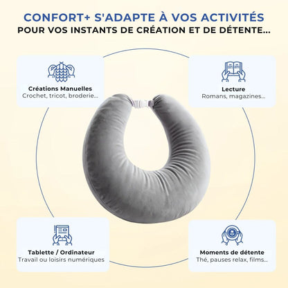Coussin Ergonomique Confort+ – Détente et Confort pour Vos Moments Créatifs