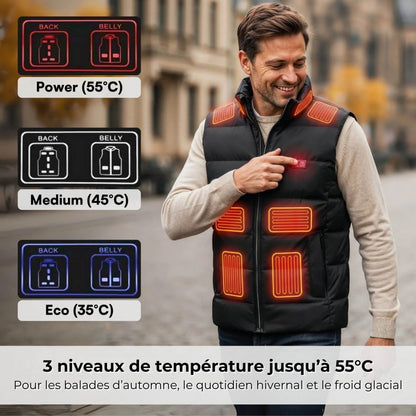 SmartHeat™ – Gilet chauffant pour un hiver au chaud, même dehors
