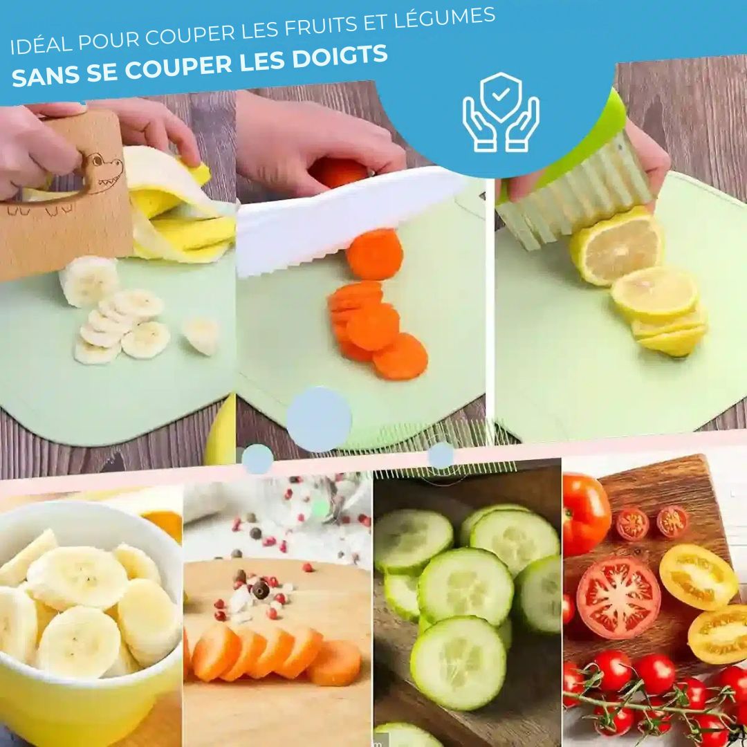 Kit Couteaux Montessori – Apprendre à cuisiner en toute sécurité