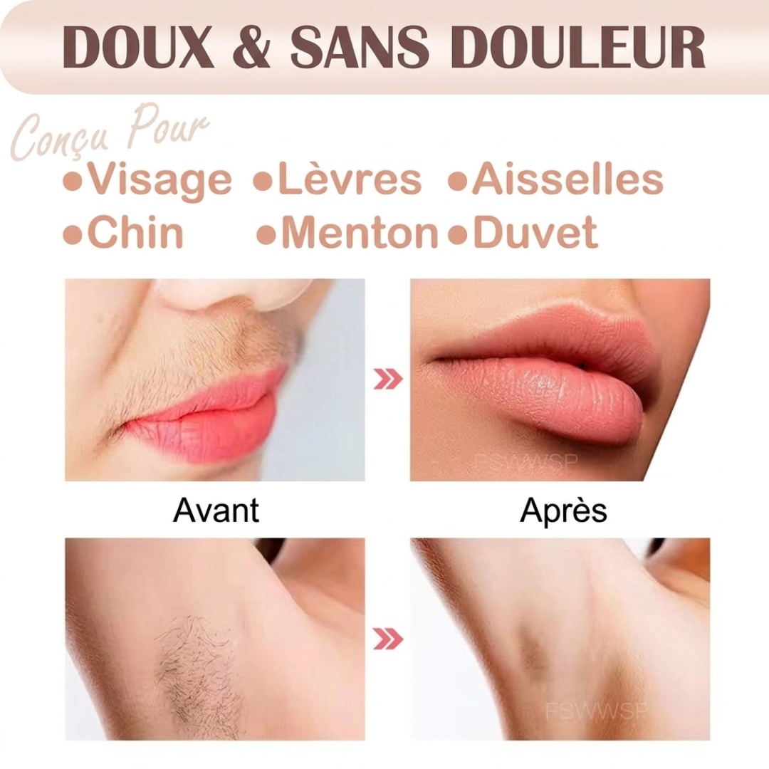 Épilateur Visage 2-en-1 – Douceur et précision instantanées