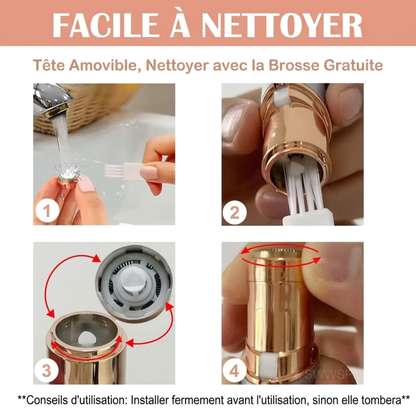 Épilateur Visage 2-en-1 – Douceur et précision instantanées