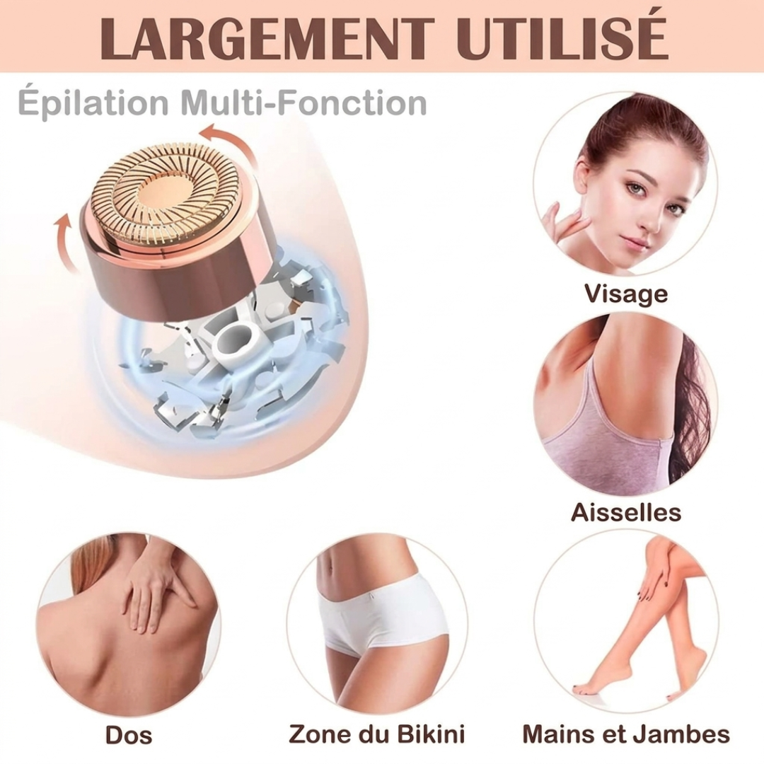 Épilateur Visage 2-en-1 – Douceur et précision instantanées