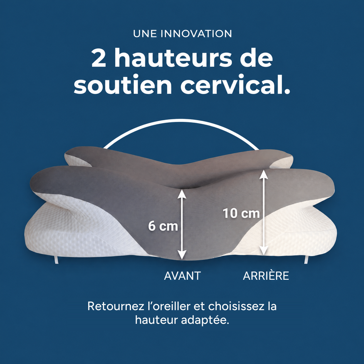 Oreiller CerviRelax – Soulagez vos cervicales et dormez sans douleur