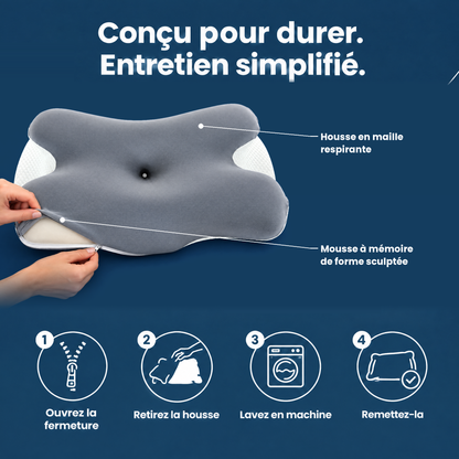 Oreiller CerviRelax – Soulagez vos cervicales et dormez sans douleur