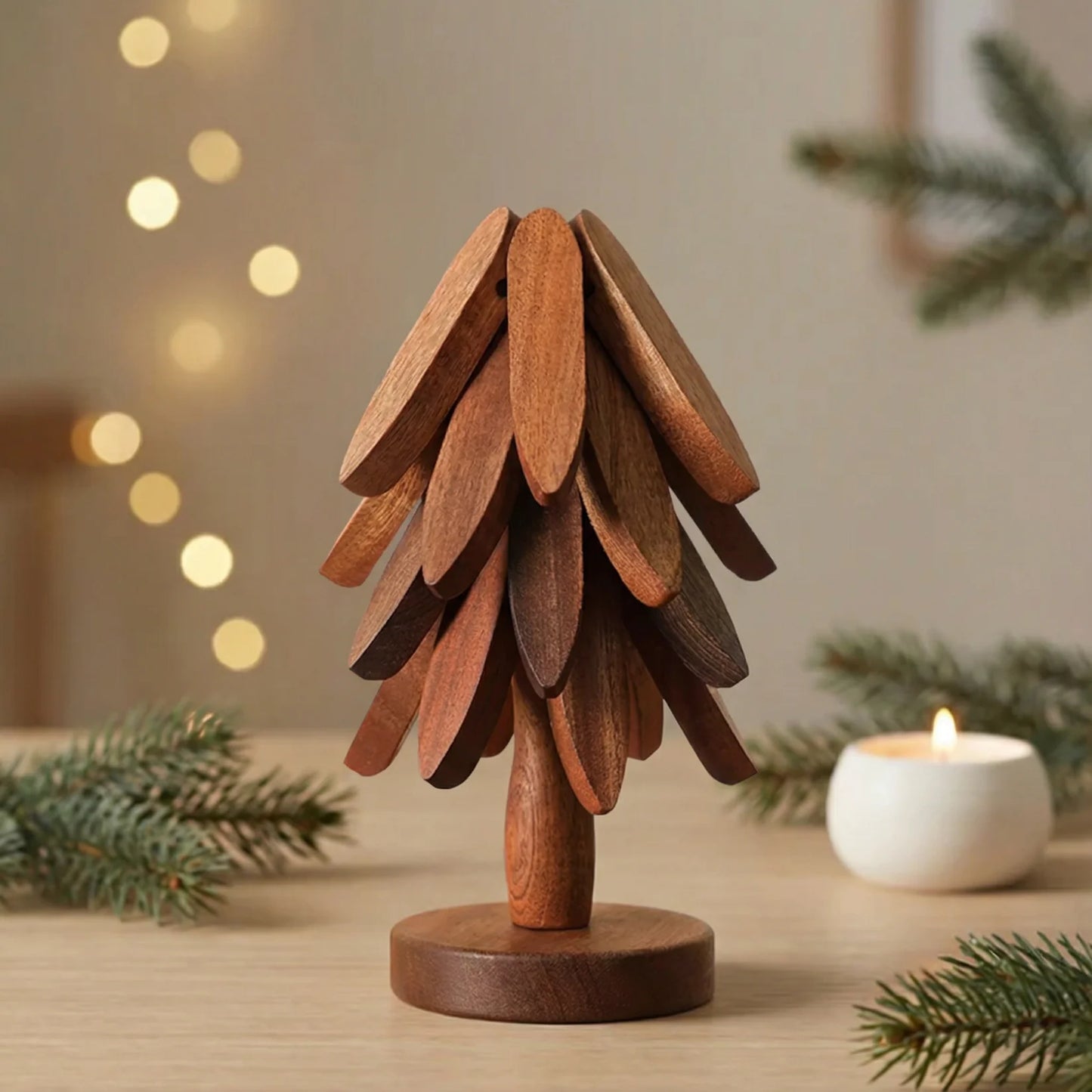 Support Décoratif en Bois – Protection thermique au quotidien