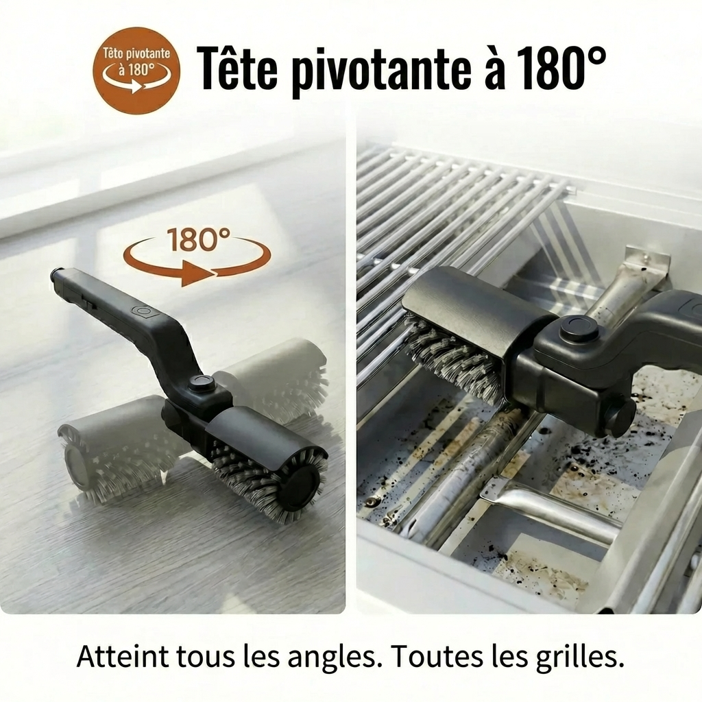 GrillClean Pro™ – Nettoyez votre grille en quelques secondes !