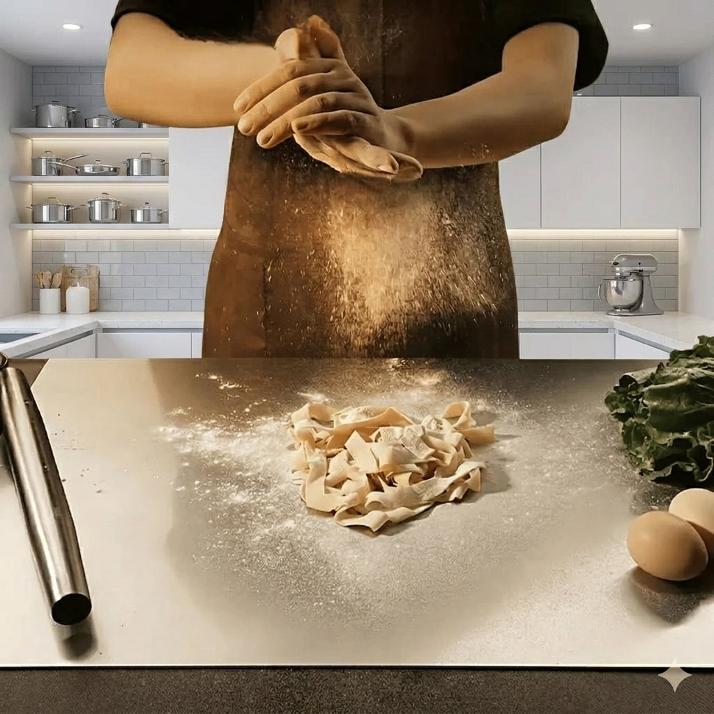 Planche à Découper en Acier Inox – Une surface de découpe élégante