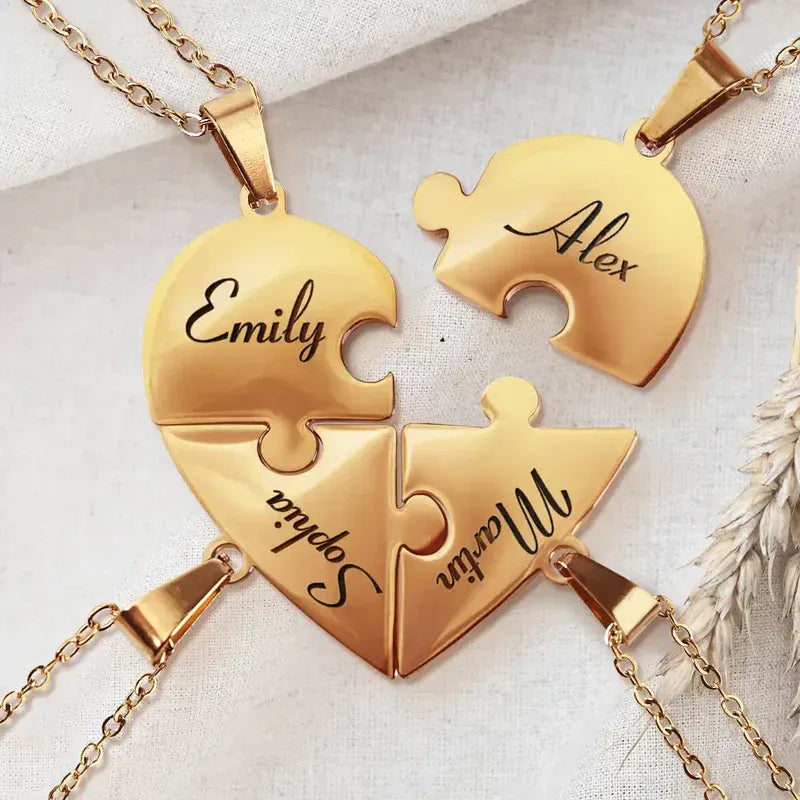 PuzzleHeart – Collier Famille Personnalisé