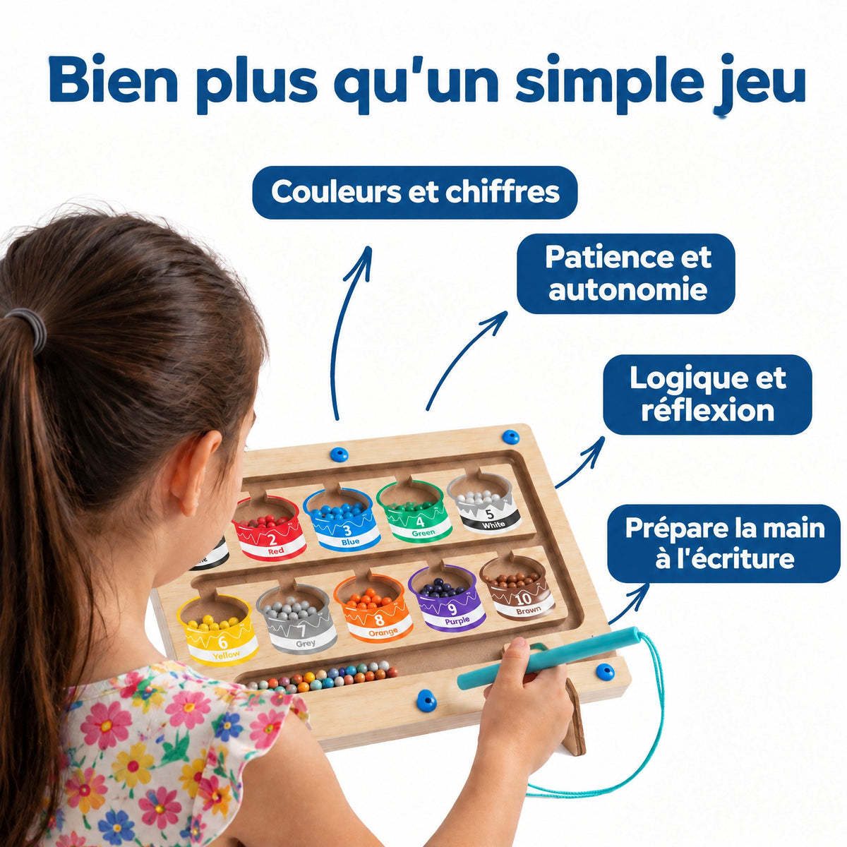 Labyrinthe Magnétique Montessori – Des heures de jeu calme, sans écran