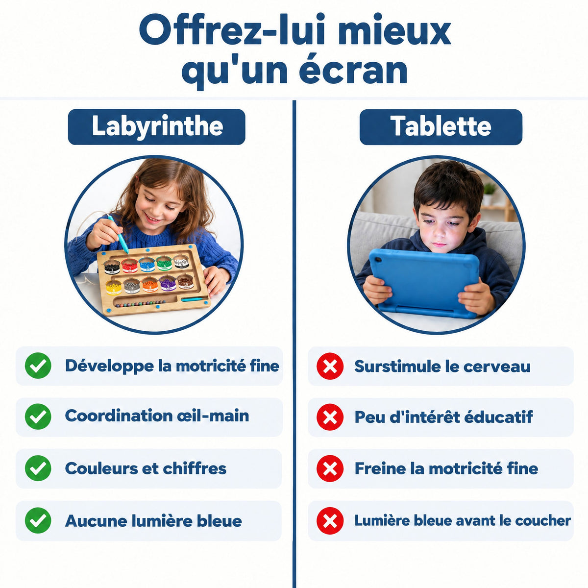 Labyrinthe Magnétique Montessori – Des heures de jeu calme, sans écran