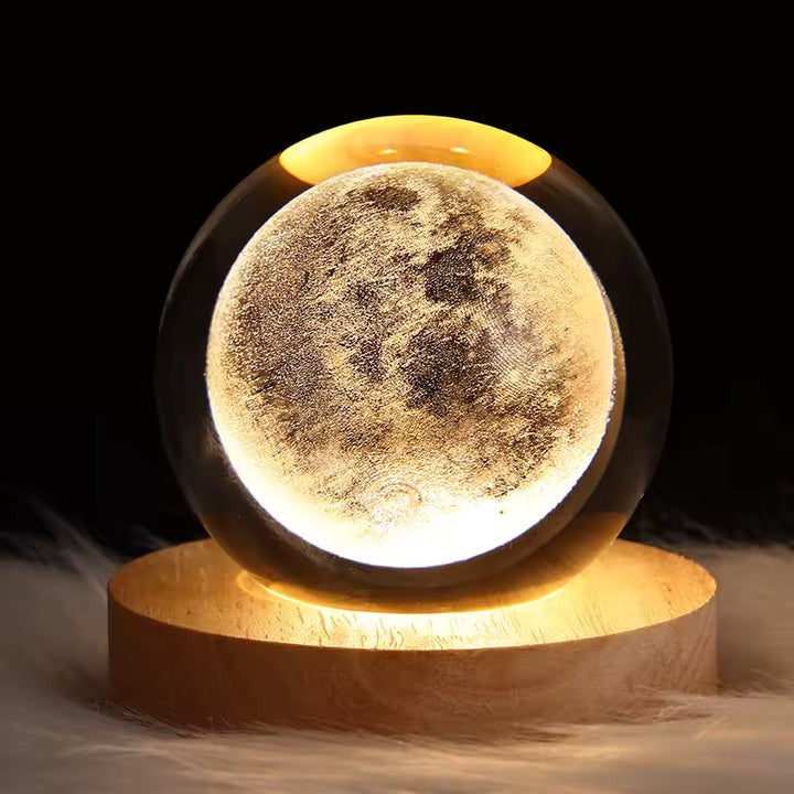 Lune Cristal – Lampe décorative apaisante
