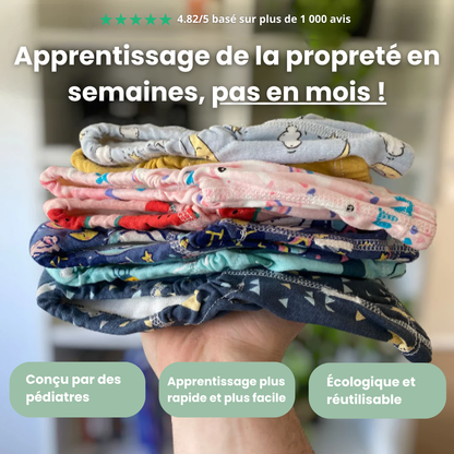 Culotte d’apprentissage ultime – Propreté rapide & Confort optimal