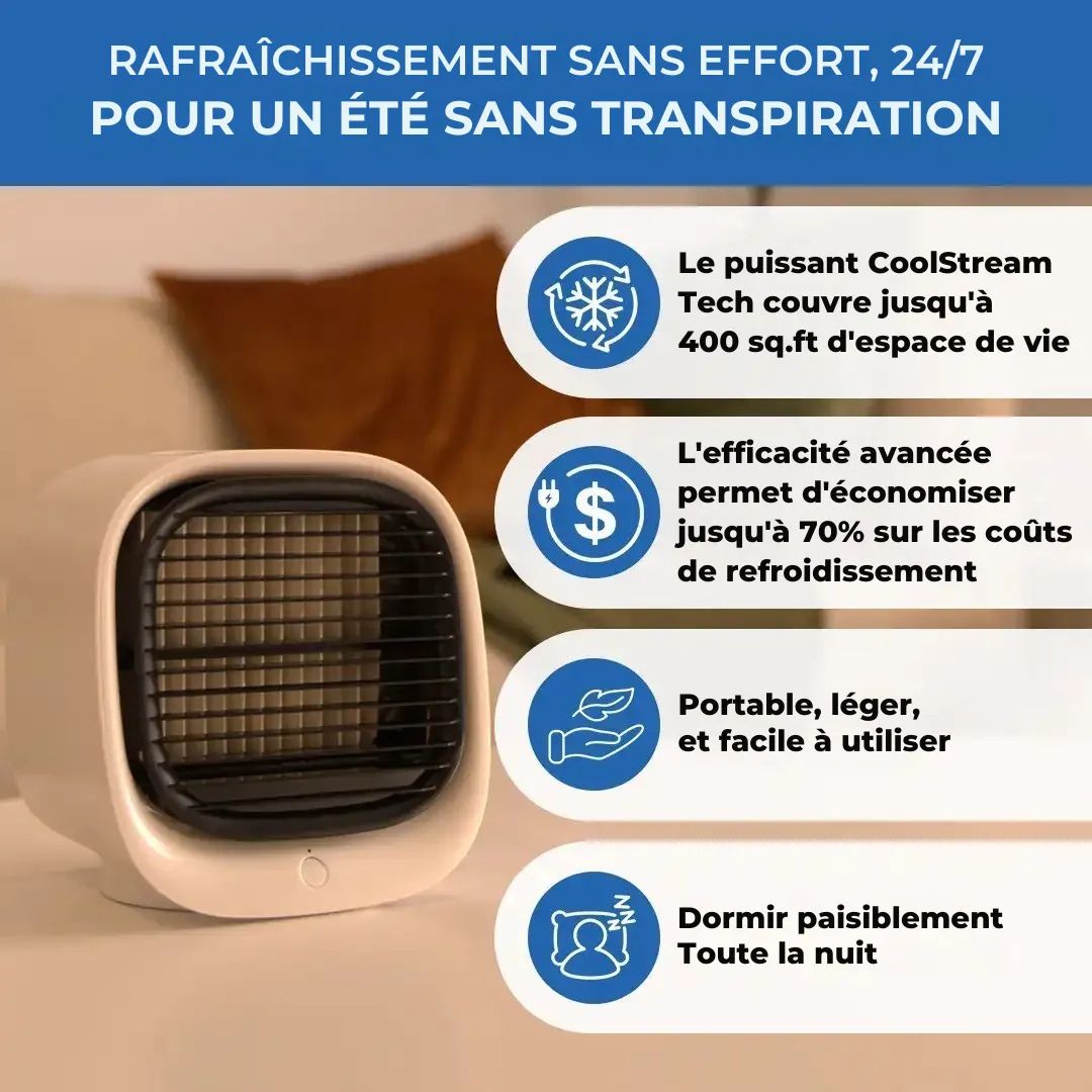 Climatiseur Portable – Restez au frais où que vous soyez
