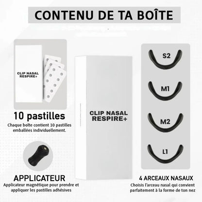 Clip Nasal Respire+ – Dormez sans ronflements, respirez en paix