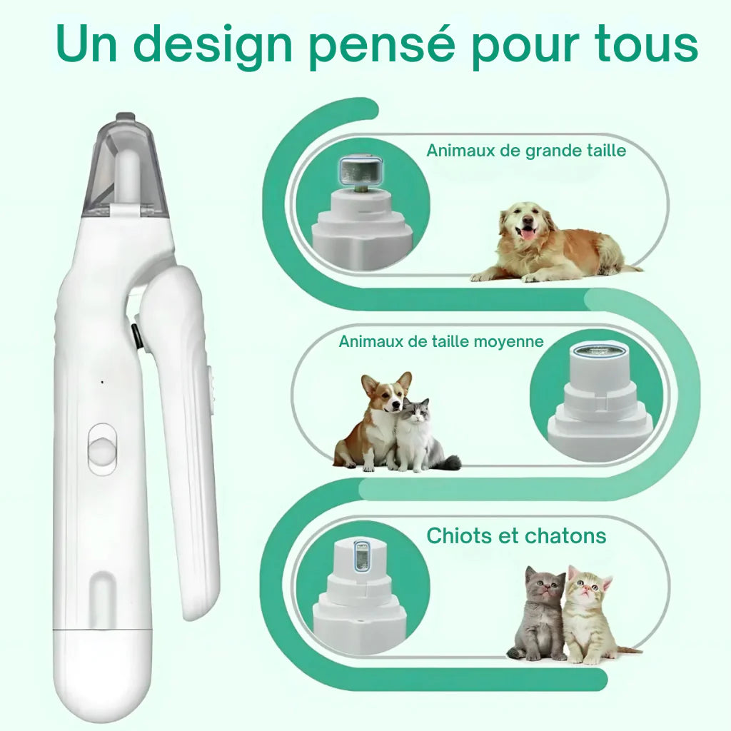 PetCare 2-en-1 – Taillez & limez les griffes sans stress