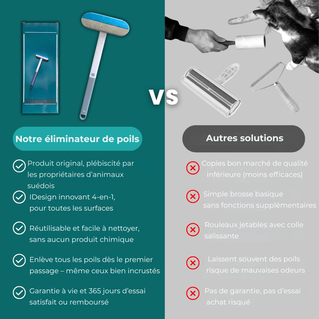 FurClean Pro 4-en-1 – Dites adieu aux poils en un seul geste