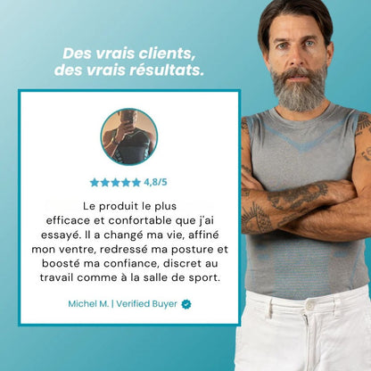 Haut Amincissant Homme – Gaine discrète pour un ventre plus plat