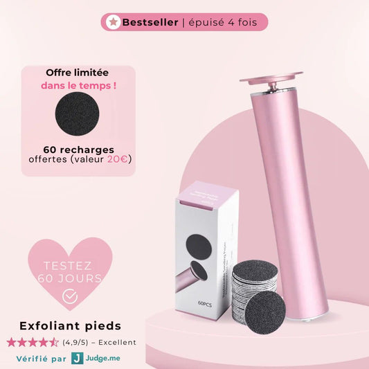 Râpe exfoliante pieds – Des talons doux sans effort