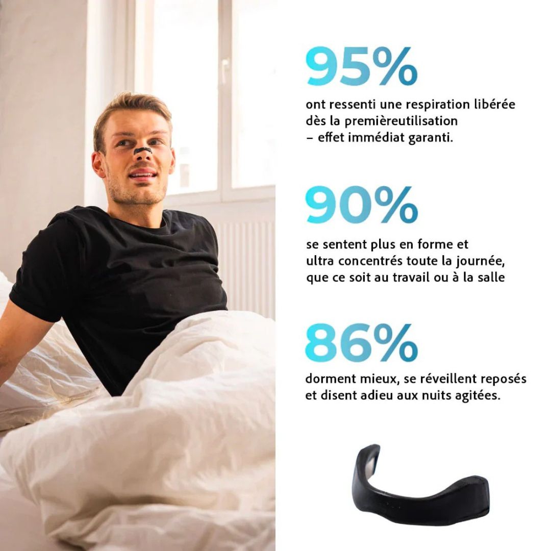 Clip Nasal Respire+ – Dormez sans ronflements, respirez en paix