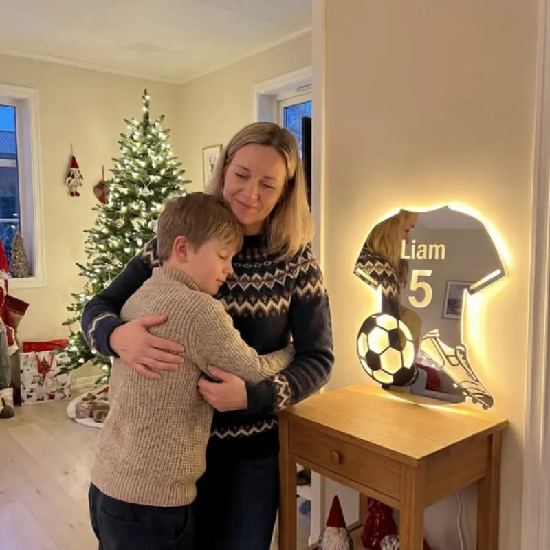 Lampe Miroir Personnalisée LED Football