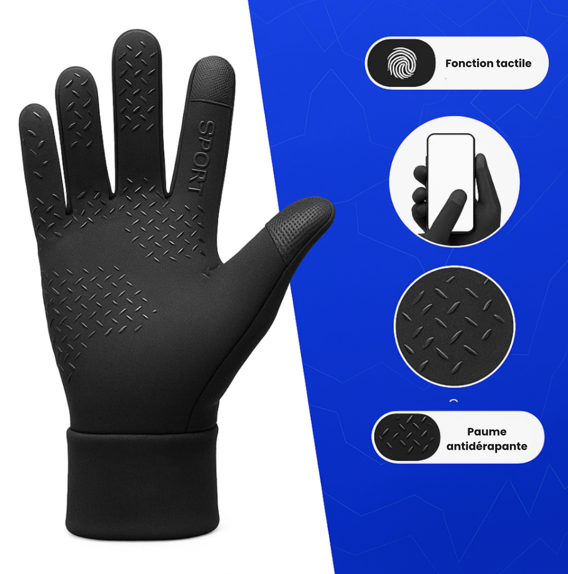 Gants Thermiques Tactiles – Gardez vos mains au chaud et connectées