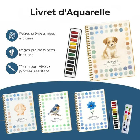 Kit Aquarelle ZenColor – Apprenez à peindre facilement, pas à pas
