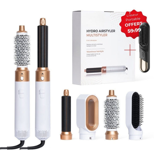 Styler AirCurl 5-en-1 – Coiffure parfaite sans chaleur extrême