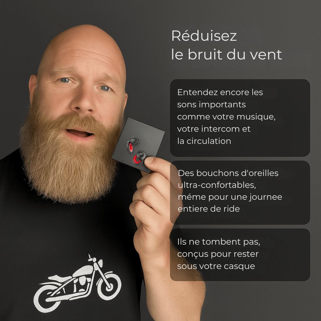 Bouchons MotoSilence – Roulez sans bruit, restez concentré