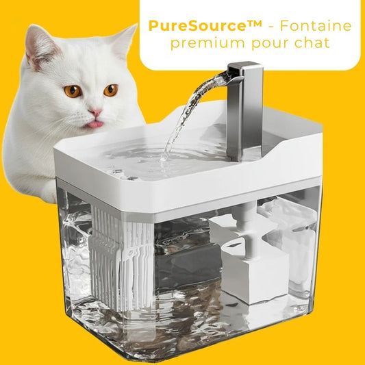 PureSource™ – Fontaine à eau premium pour une hydratation saine du chat