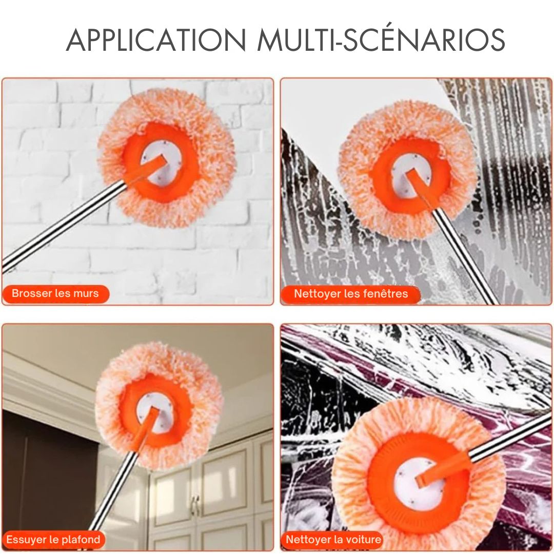 Mop Rotatif Magique – Nettoyez sans effort, jusque dans les moindres recoins