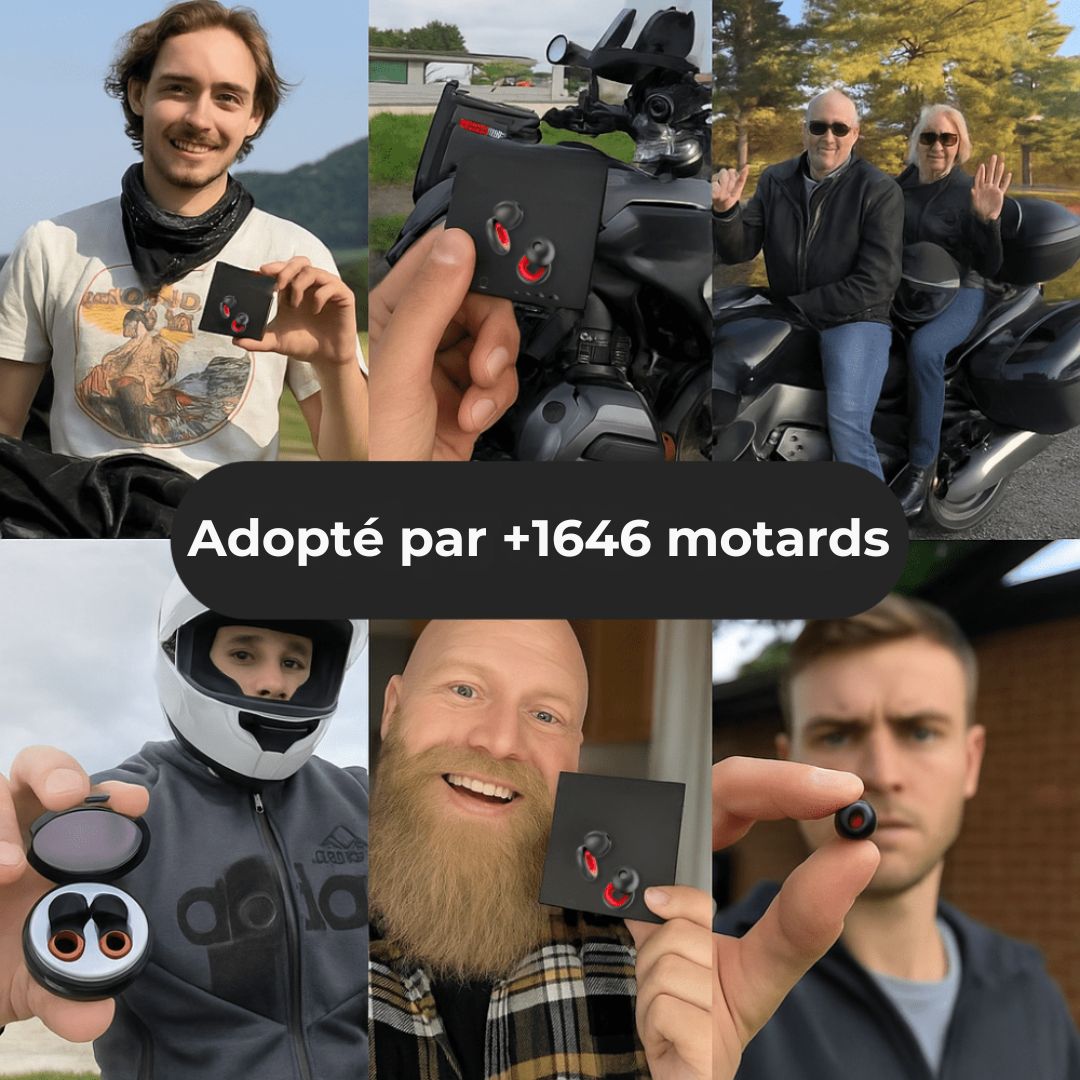 Bouchons MotoSilence – Roulez sans bruit, restez concentré