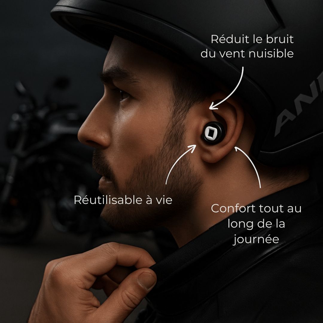 Bouchons MotoSilence – Roulez sans bruit, restez concentré