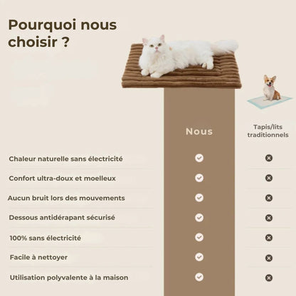 Tapis CocoonWarm – Chaleur naturelle pour chien & chat