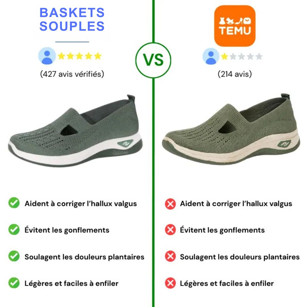Baskets souples – Soulagez vos pieds au quotidien