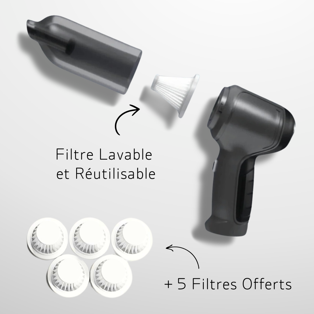 Mini AspiFlex – L’aspirateur ultra-compact qui passe partout