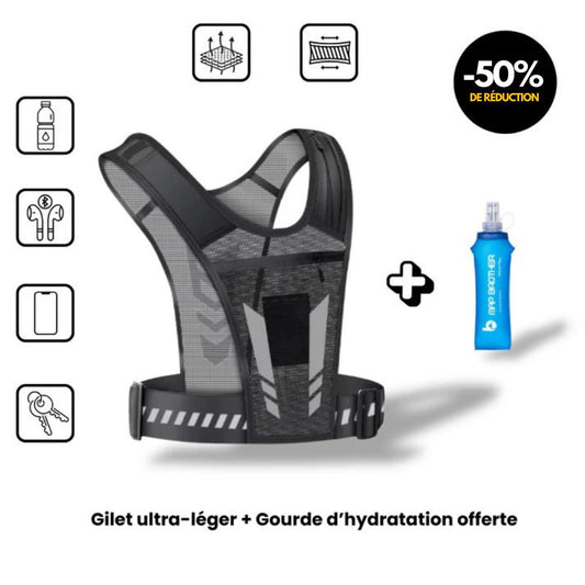Gilet de running ultra-léger – Courez libre, restez hydraté