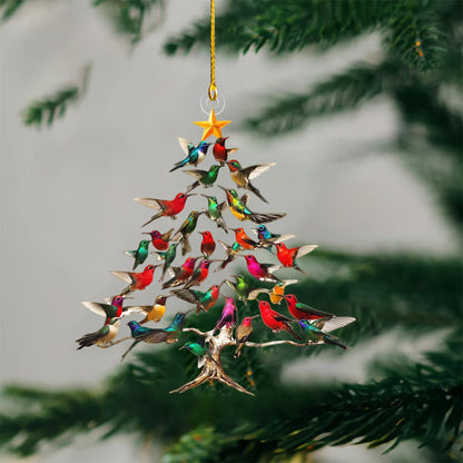 Oiseau de Noël en Cristal Scintillant – Élégance et Magie sur votre Sapin