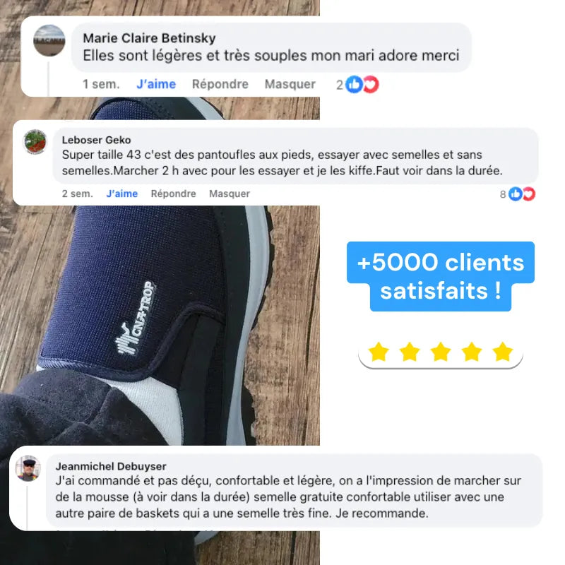 Chaussures ConfortMarche – Soulagez vos pieds, marchez sans douleur