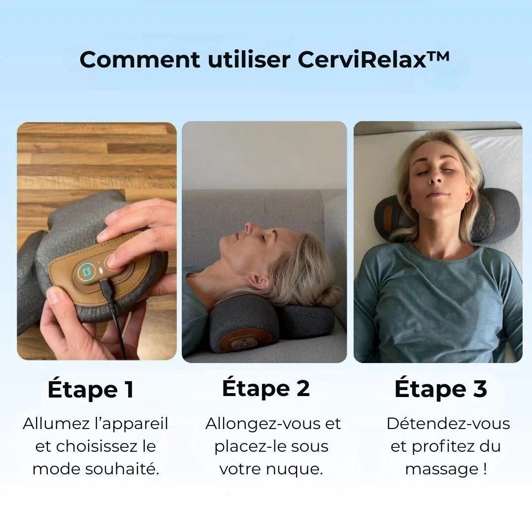 CerviRelax™ – Oreiller de massage 3 en 1