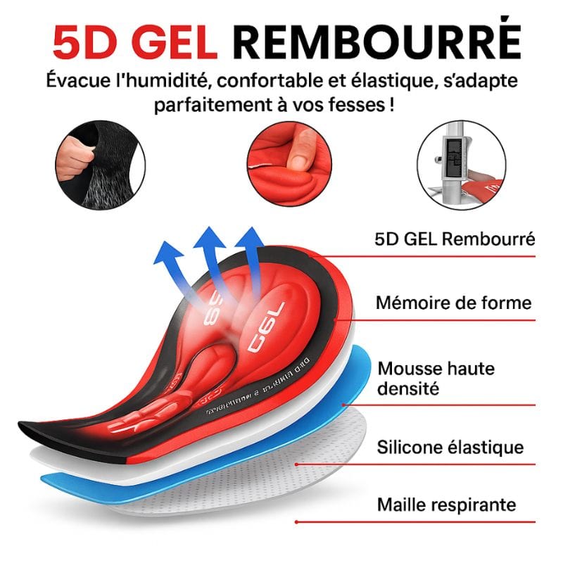 Boxer Moto Gel 5D – Confort et maintien pour chaque trajet