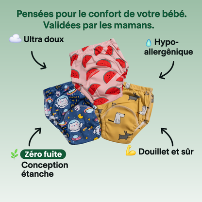 Culotte d’apprentissage ultime – Propreté rapide & Confort optimal