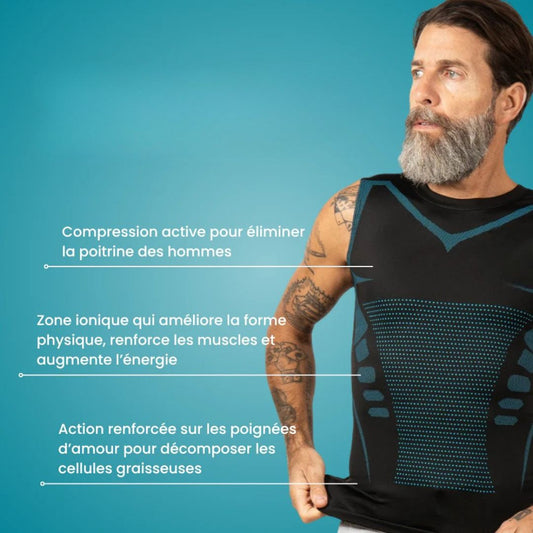 Haut Amincissant Homme – Gaine discrète pour un ventre plus plat