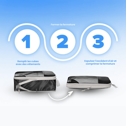 Pack ComfortCube – 5 Cubes de Compression pour Gagner de la Place
