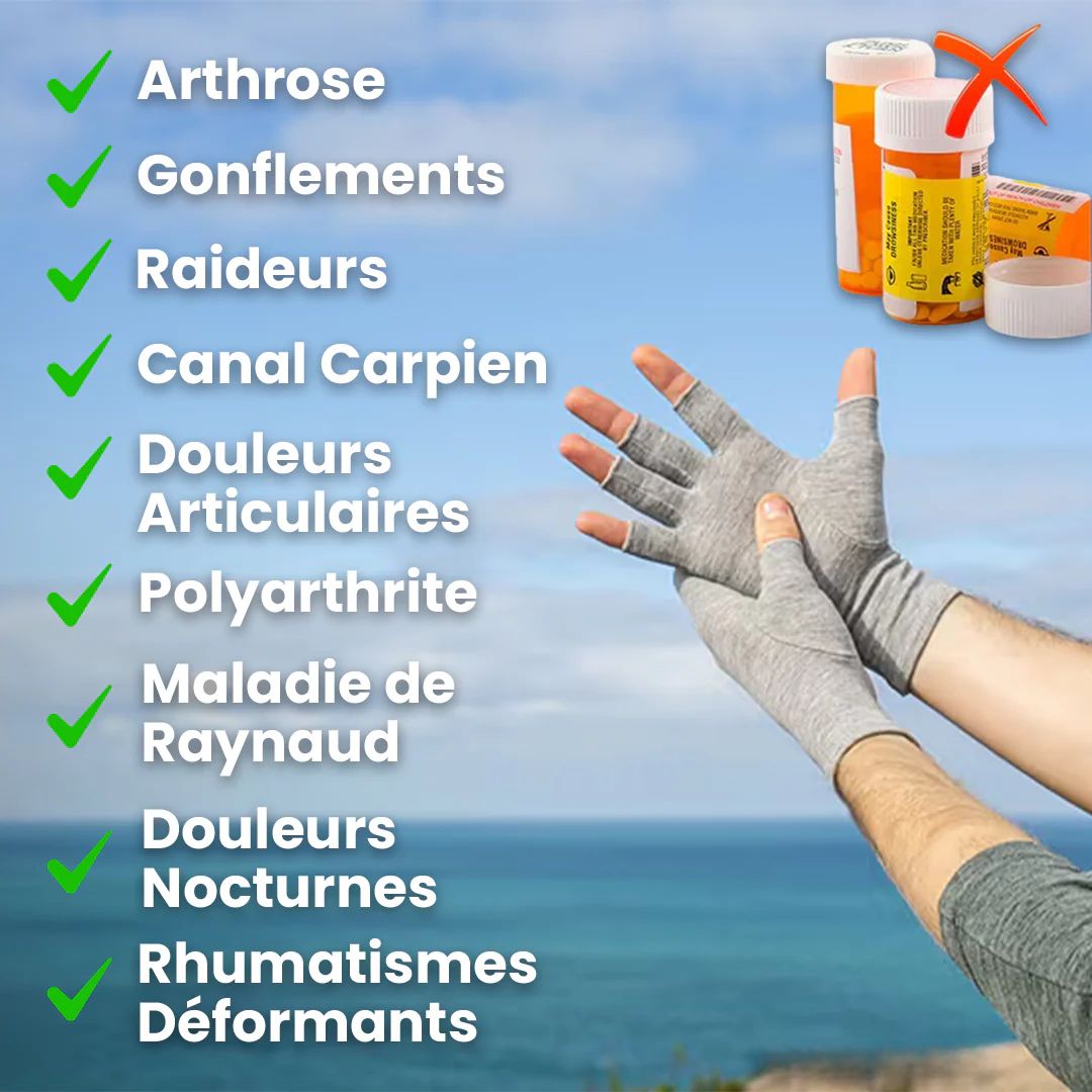 Gants de Compression Bambou – Soulagement Naturel pour les Mains Raides