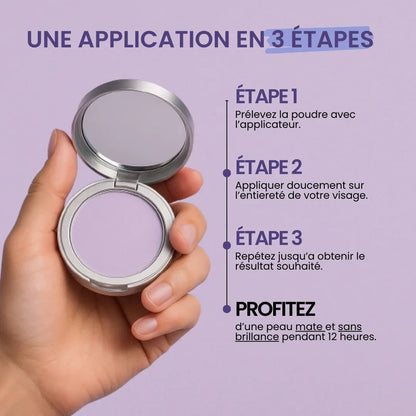 Poudre Gel Matifiante – Fini net en quelques secondes