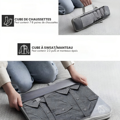 Pack ComfortCube – 5 Cubes de Compression pour Gagner de la Place