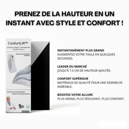 Semelles Grandissantes ConfortLift – Gagnez en taille et en allure